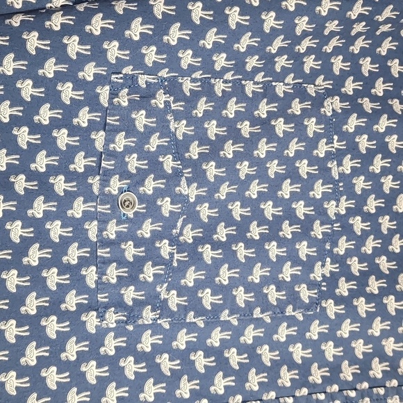 Free Planet size 3X 100% Cotton Navy Blue Flamingo Print - Picture 3 of 5